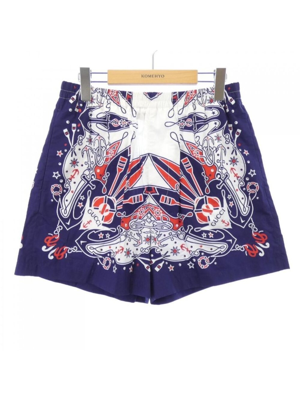 Gucci Bandana Print Cotton Shorts Zaqyh